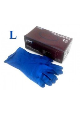 Перчатки синие Luximed L, 25 пар